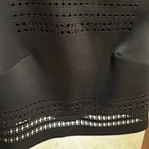 Clover Canyon Womens Back Zip Laser Cut Crew Neck Top - Picture 4 of 4